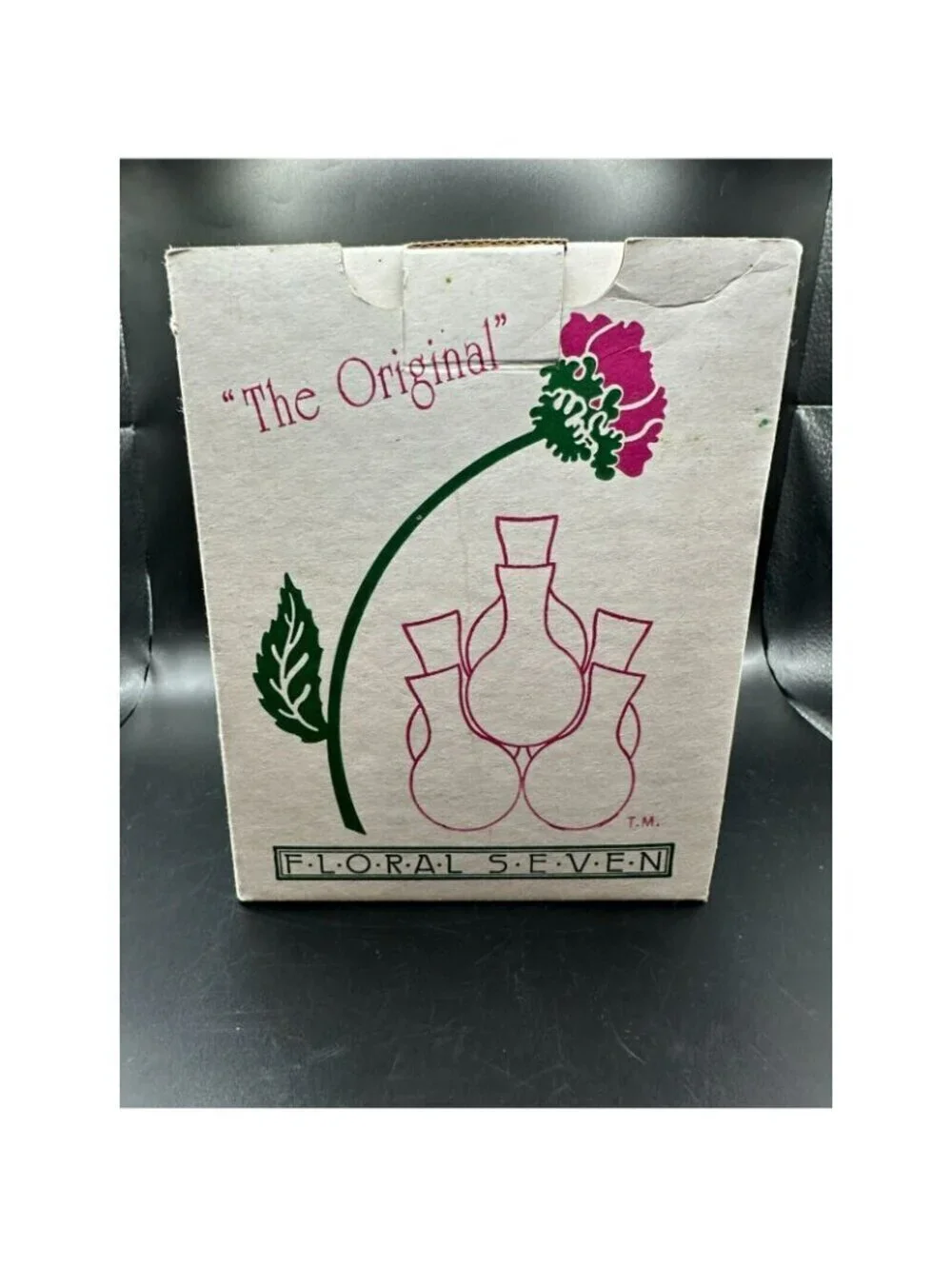 New in box - The Original Floral Seven Flower Arranger Bud Vase - 7 Small Vases
